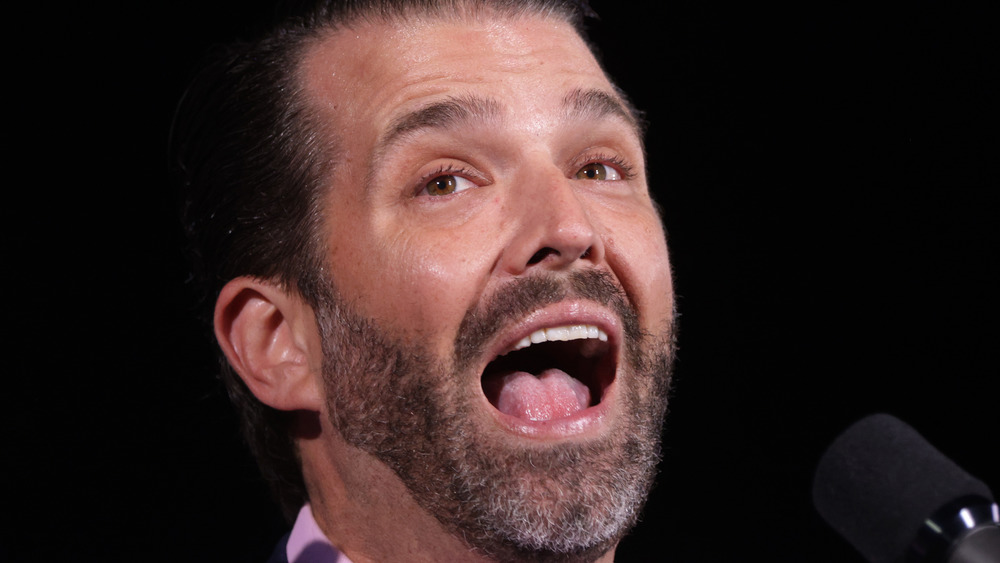 Donald Trump Jr. with mouth wide open