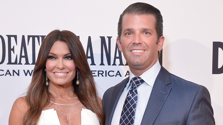 Donald Trump Jr. and Kimberly Guilfoyle smiling