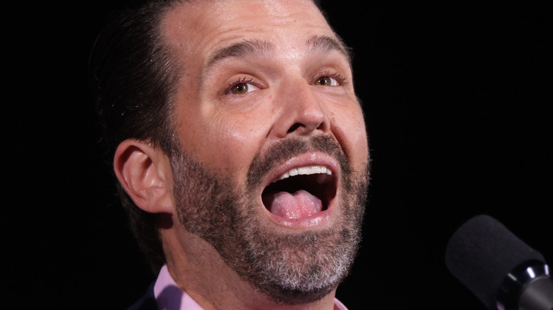 Donald Trump Jr. with mouth open