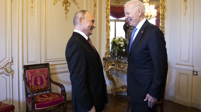Joe Biden and Vladimir Putin meeting in Geneva before invasion