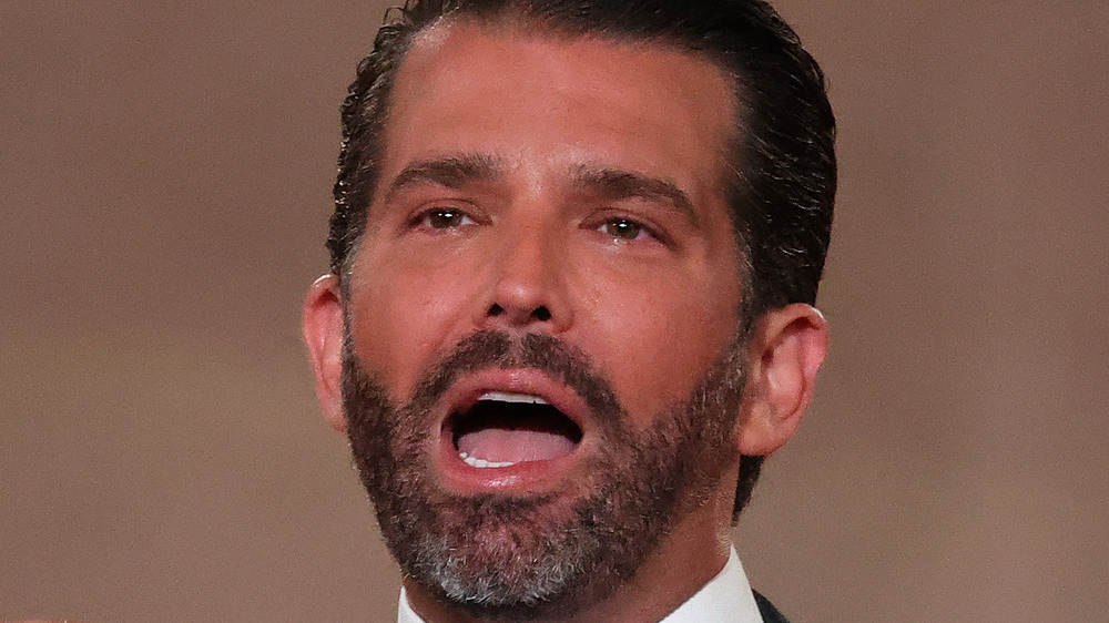 Donald Trump Jr. mouth open