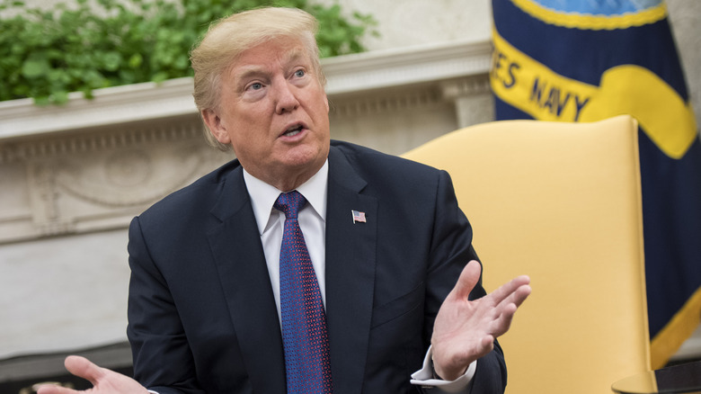 Donald Trump talking