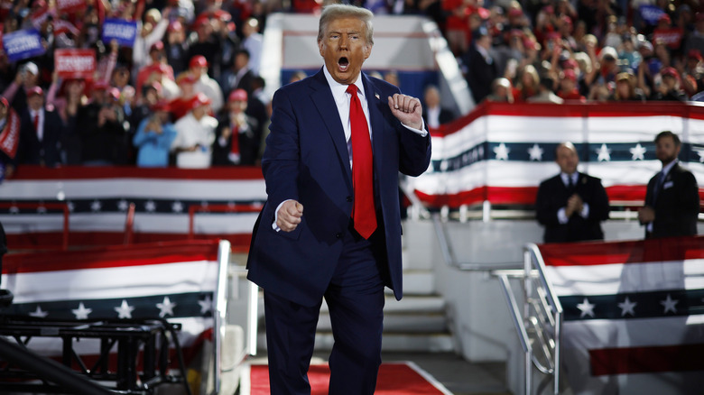 Donald Trump doing his signature dance