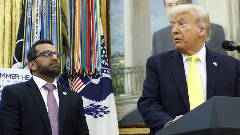 Donald Trump and Kash Patel in the White House