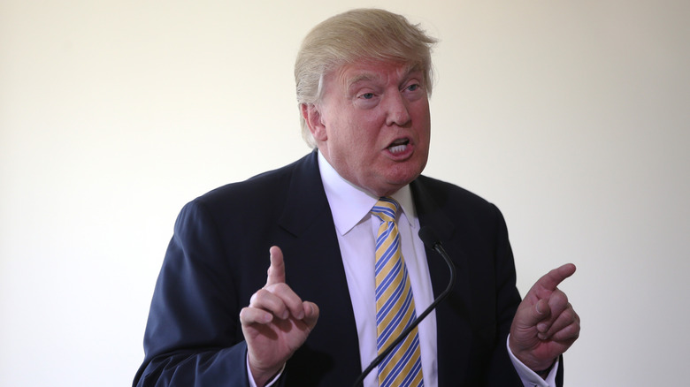 Donald Trump talking