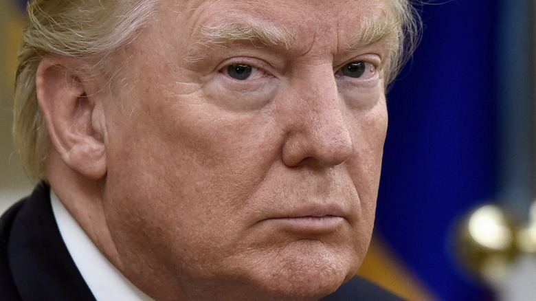 Donald Trump looking at camera