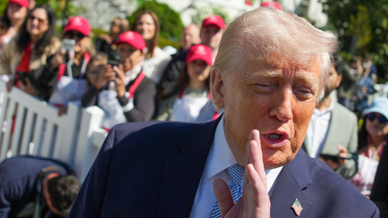 Donald Trump at the 2026 White House Easter Egg Roll