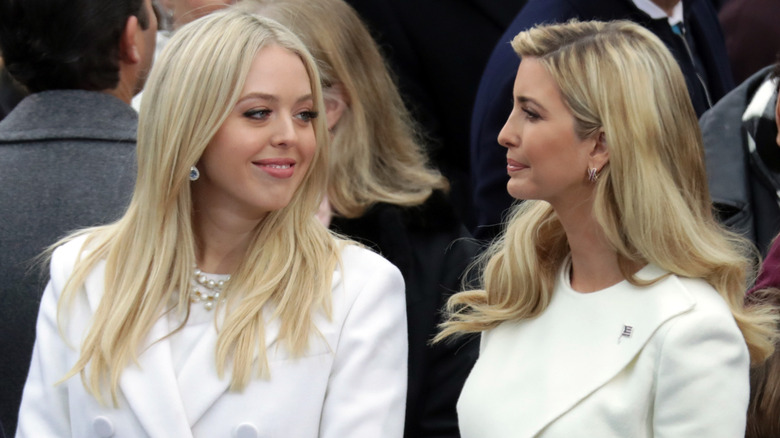 Ivanka Trump and Tiffany Trump at Donald Trump's 2017 inuaguration