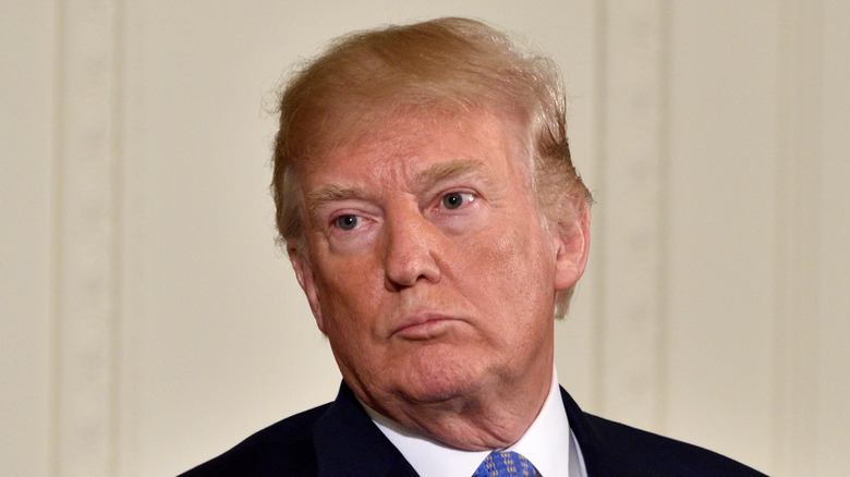 Donald Trump with blank expression