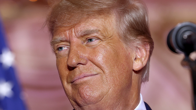 donald trump smirk