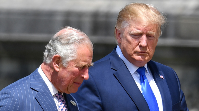 King Charles III and Donald Trump