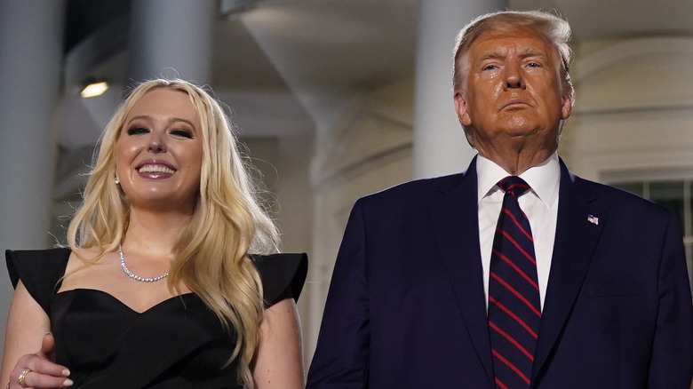 Tiffany Trump and Donald Trump at White House