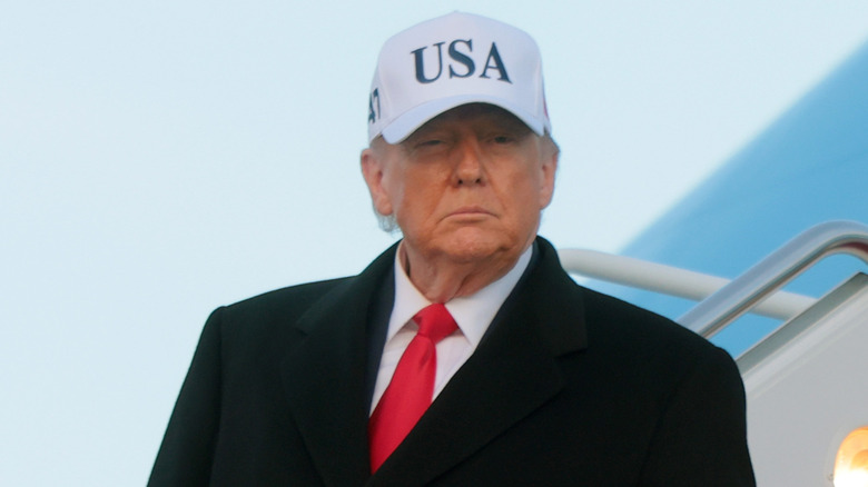 Donald Trump looking lost in thought