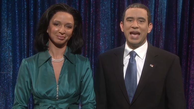 Maya Rudolph and Fred Armisen play Michelle and Barack Obama