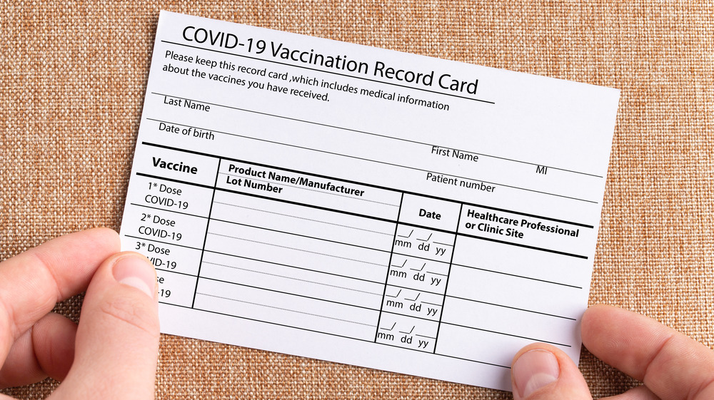 COVID vaccine card