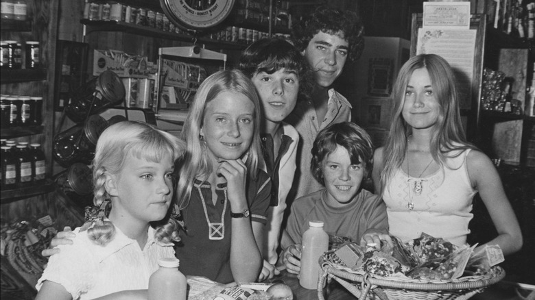 The Brady kids pose for photo for the show circa the '70s