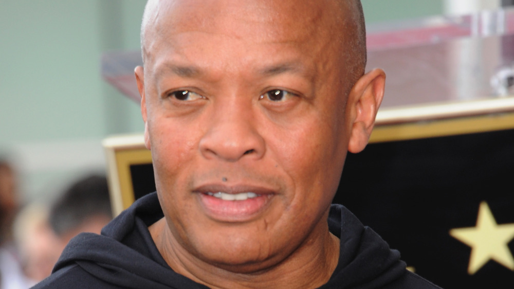 Dr. Dre in a black sweatshirt