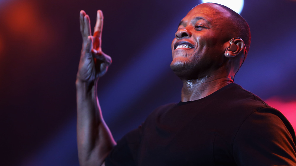 Dr. Dre performs onstage