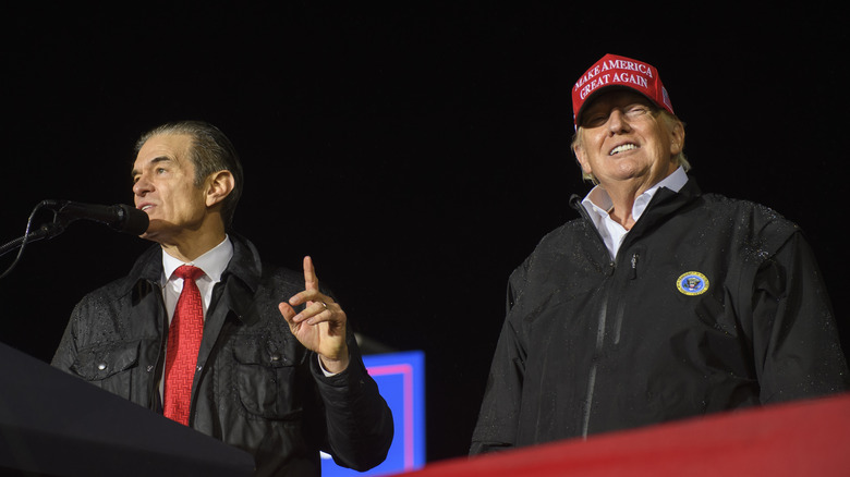 Dr. Oz and Donald Trump at rally