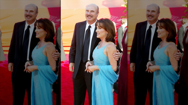 Dr. Phil and Robin McGraw at the Emmys in 2002