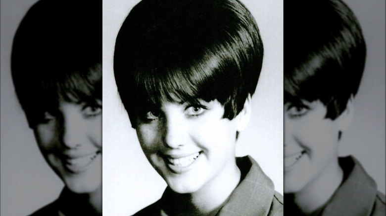 A young Robin McGraw rocking a beehive hairstyle.