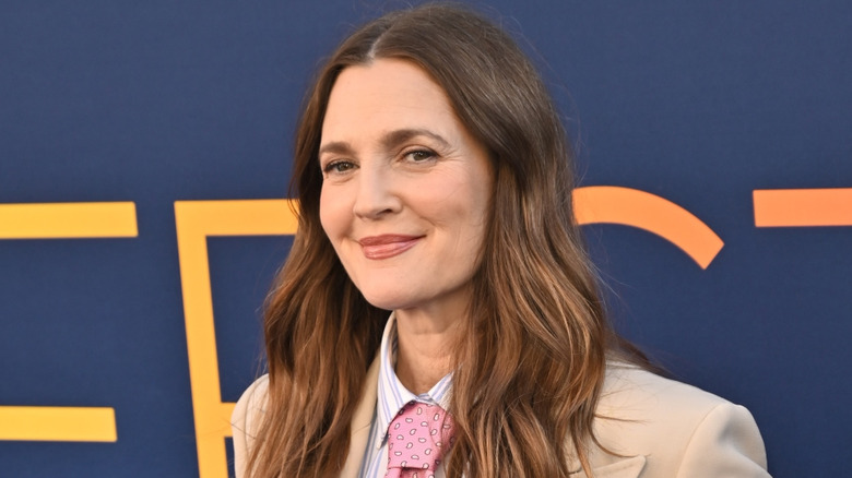 Drew Barrymore smiles for the camera