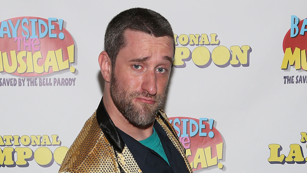 Dustin Diamond makes a funny face