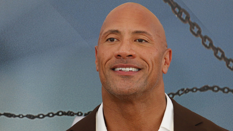 Dwayne Johnson smiling 