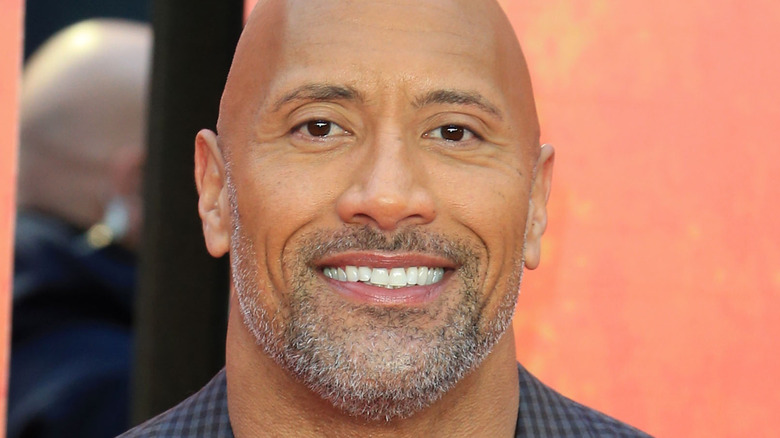 Dwayne Johnson smiling