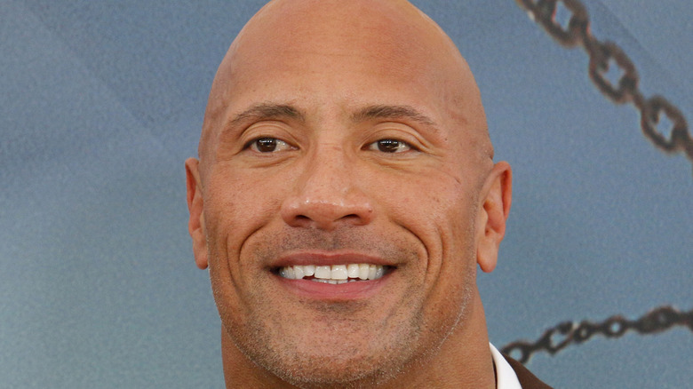 Dwayne Johnson smiling