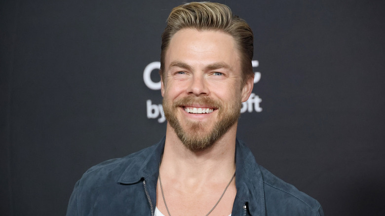 Derek Hough at the 2025 world premiere of Captain America: Brave New World
