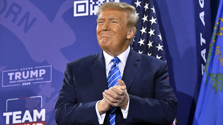 Donald Trump at a campaign event