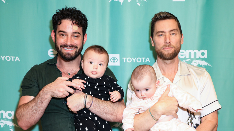 Lance Bass and his family