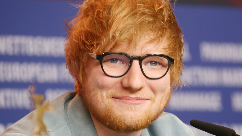 Ed Sheeran smiling