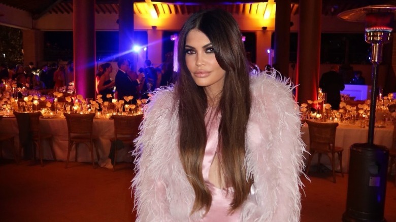 Kimberly Guilfoyle dressed in pink for a wedding in Italy (2025)