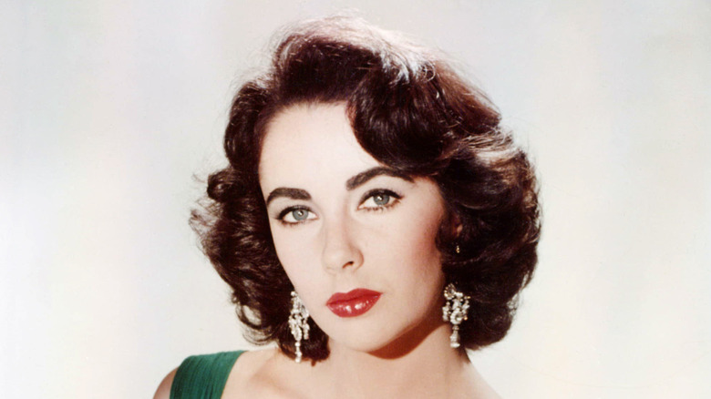 Elizabeth Taylor poses for a glamour shot