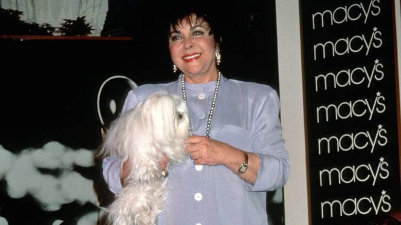 Elizabeth Taylor and her dog Sugar