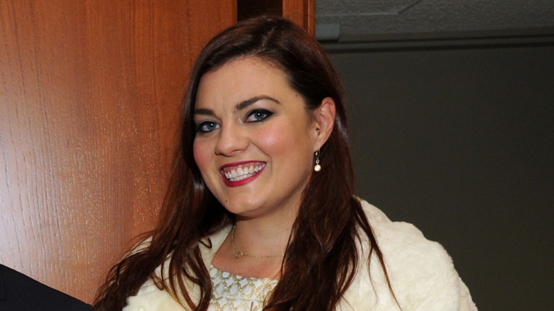 Eliza Carson at a screening of The Battle Of AmfAR