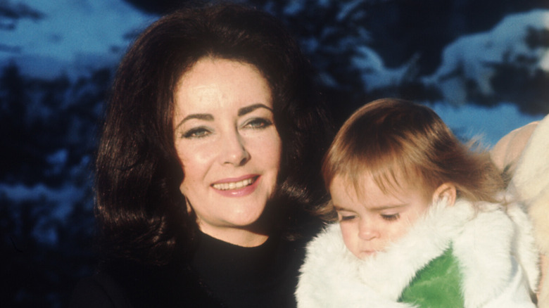 Elizabeth Taylor and her eldest granddaughter, Laela Wilding