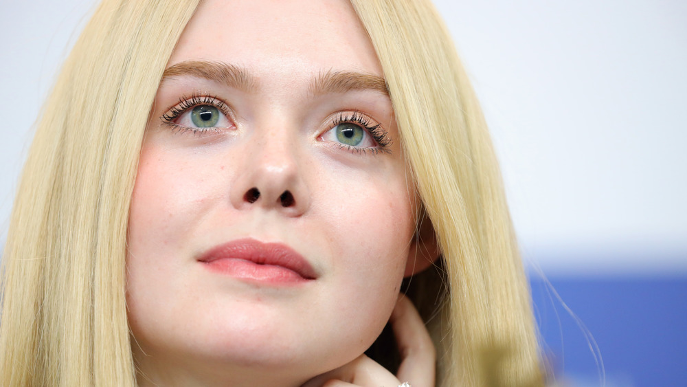 Elle Fanning gazing