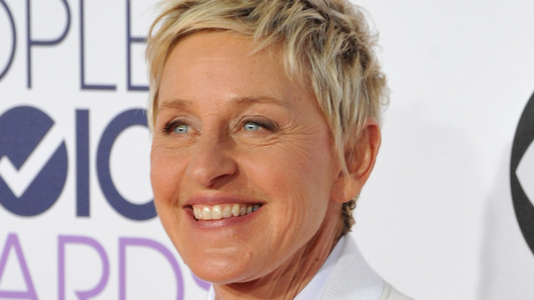 Ellen DeGeneres smiling