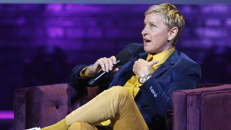Ellen DeGeneres blue blazer