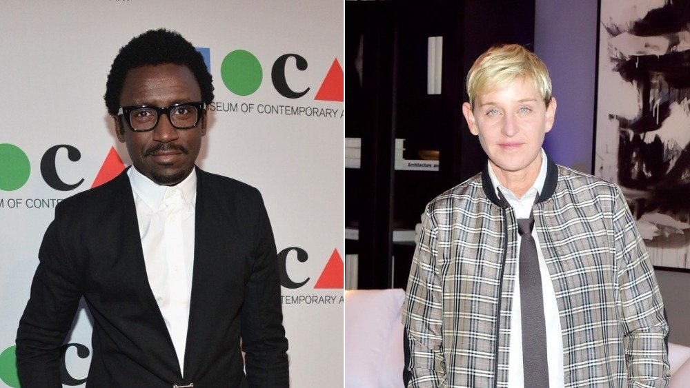 Tony Okungbowa and Ellen DeGeneres