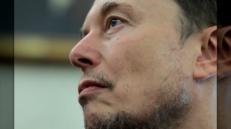 Closeup of Elon Musk