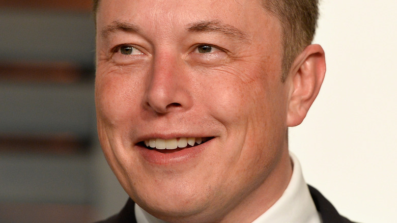 Elon Musk smiling 