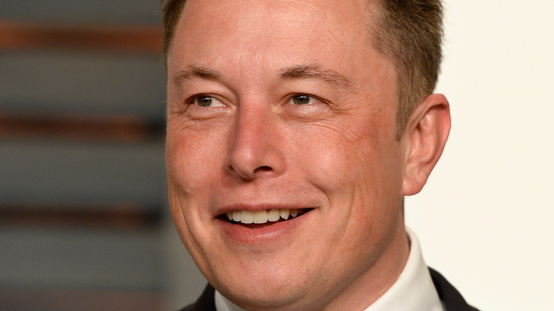 Elon Musk in Tux smiling