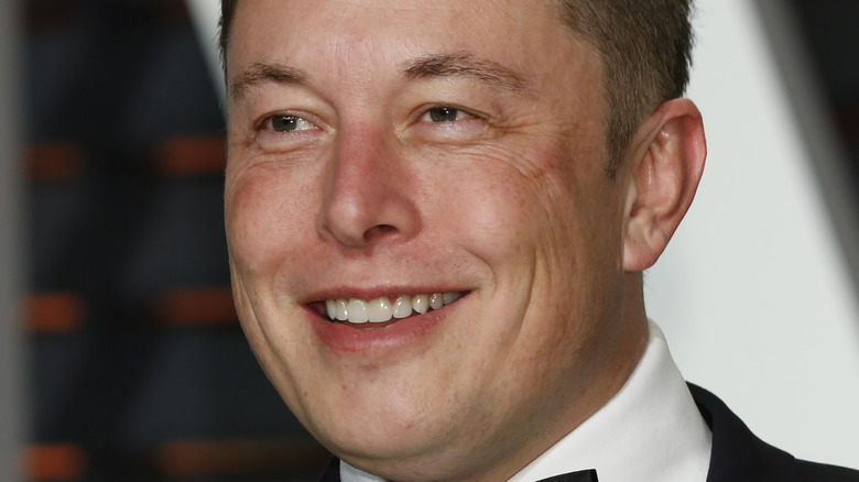 Elon Musk smiling 