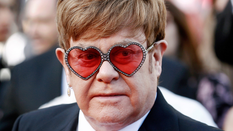 Sir Elton John posing 