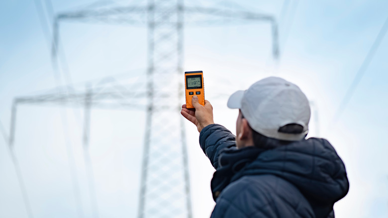 Measuring EMFs near a cell phone tower