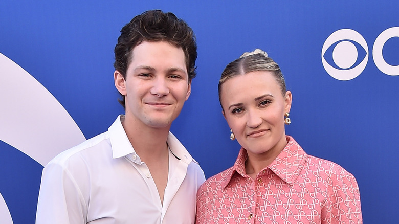 Montana Jordan and Emily Osment smirking